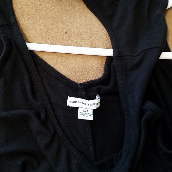 American Eagle Dress Womens Black SZ Small Sleeveless Keyhole Back Sundress - Picture 5 of 5